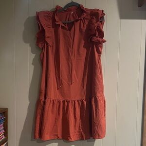 Amazon Women's Rust Midi Dress